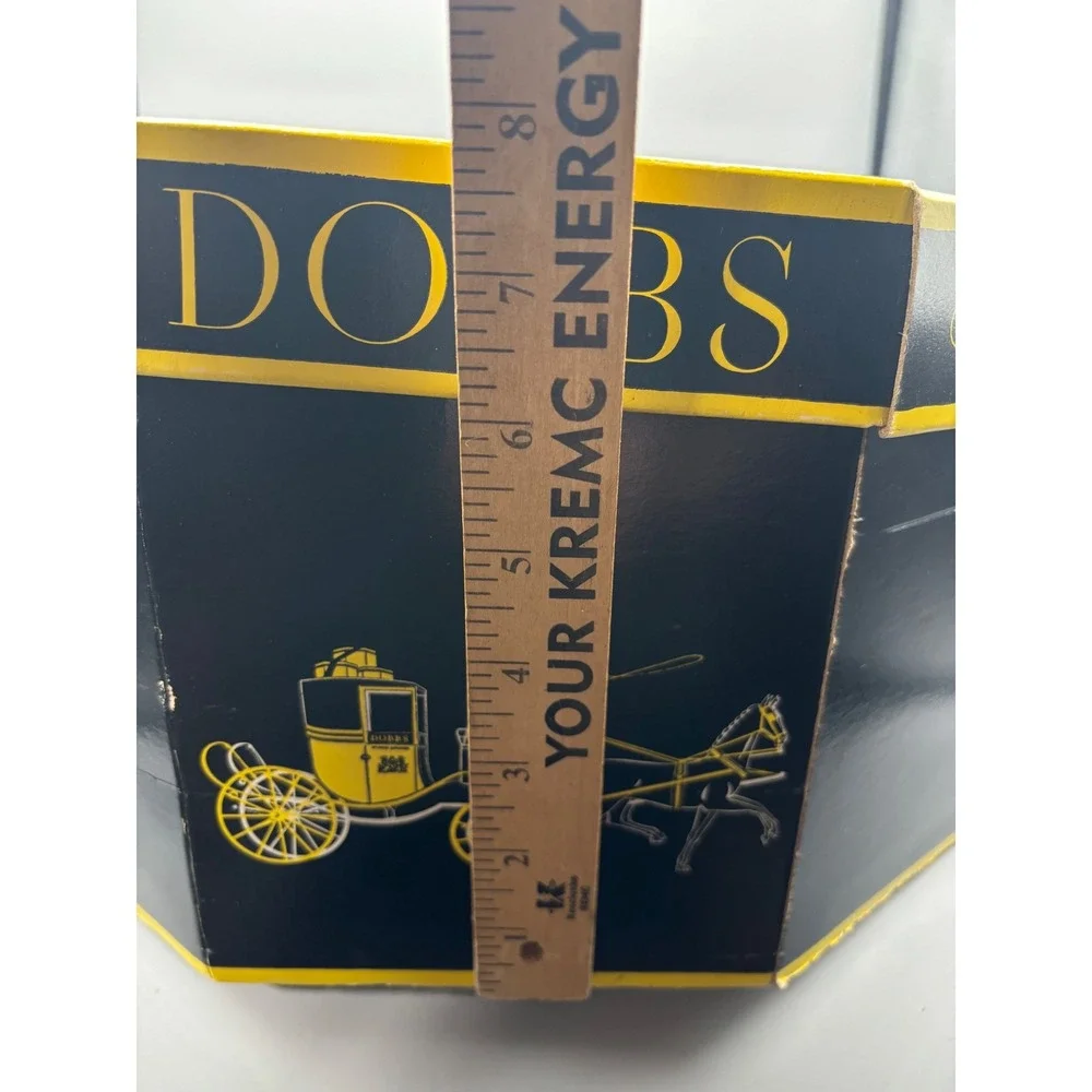 Vintage Dobbs Fifth Avenue New York Octagonal Hat Box EMPTY Storage Case